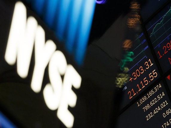 L'indice Dow Jones a perdu 95,67 points (0,45%) à 21'313,88 points. © KEYSTONE/EPA/JUSTIN LANE