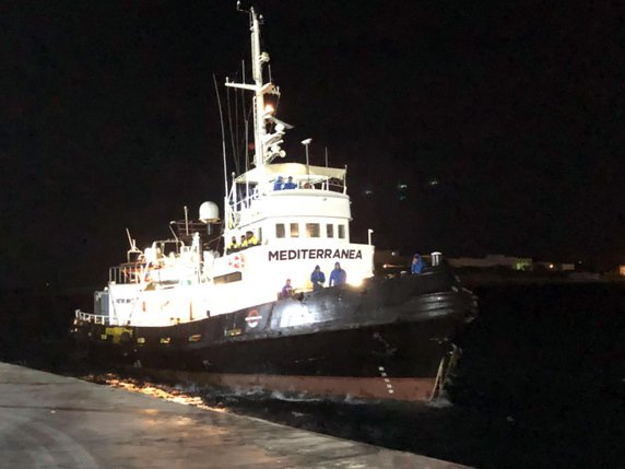 L'Italie a saisi le navire humanitaire transportant 48 migrants. © KEYSTONE/EPA ANSA/ELIO DESIDERIO