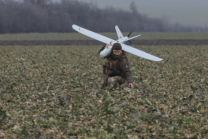 Les drones ukrainiens ont visé plusieurs régions de l'ouest de la Russie (archives). © KEYSTONE/EPA/KATERYNA KLOCHKO